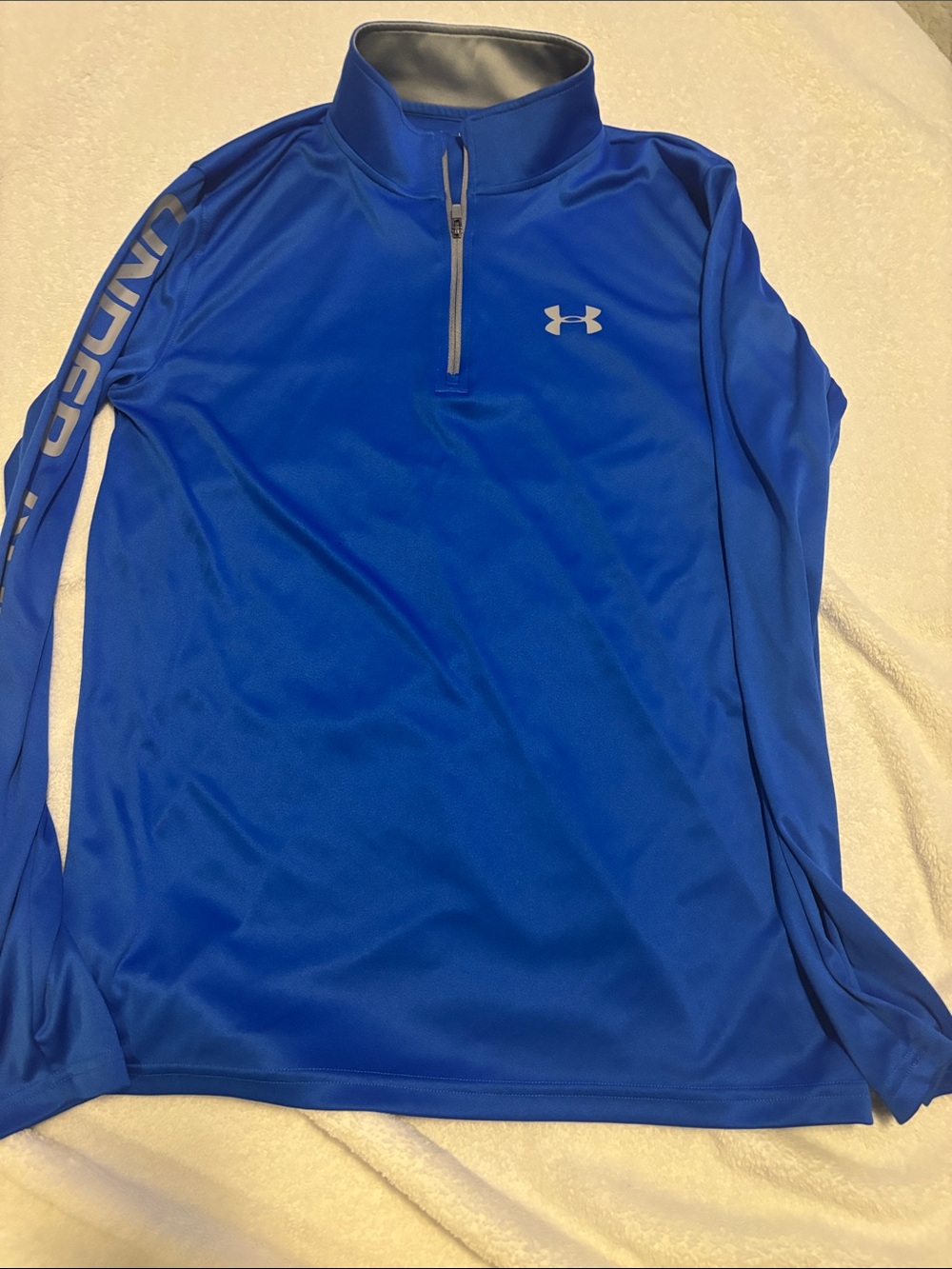 Under Armour Royal Blue 1/4 Zip Athletic Pullover